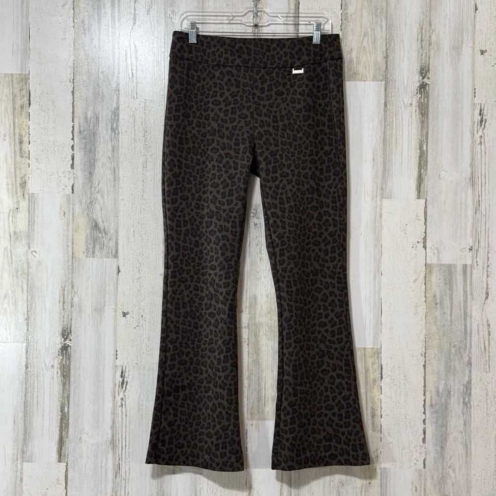 Leopard Print Flare Pants